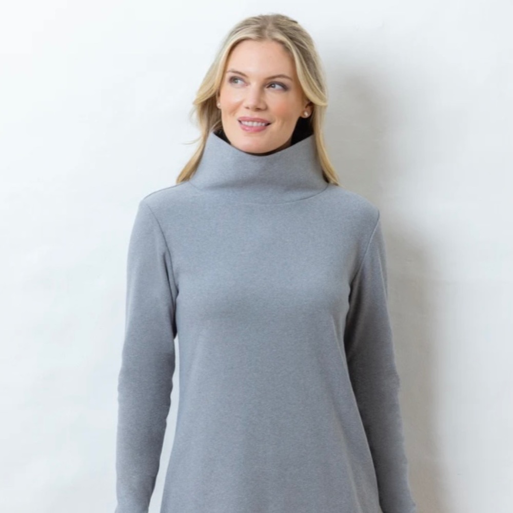 Dudley Stephens Gray Cobble Hill Turtleneck